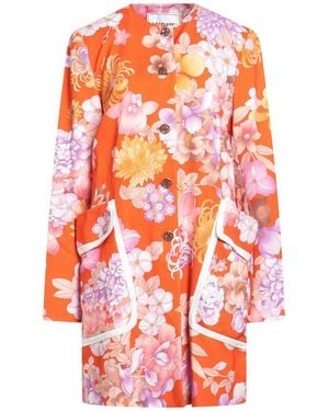 Leonard Paris Overcoat & Trench Coat Acetate, Viscose - Orange