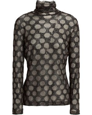 Siyu Turtleneck Nylon, Polyester, Rayon - Black