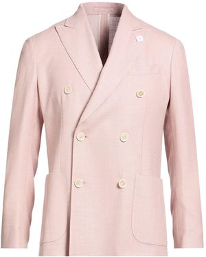 Lardini Blazer Wool, Linen, Silk - Pink