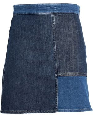See By Chloé Patchwork Denim Miniskirt - Blue