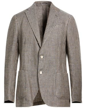 Lardini Blazer Linen, Silk - Brown