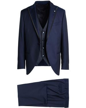 Luigi Bianchi Flirt Suit Virgin Wool - Blue
