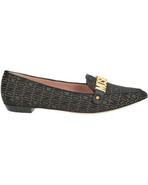 Moschino Loafers Textile Fibers - Gray