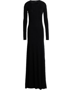 Ann Demeulemeester Maxi Dress Cotton, Cashmere - Black