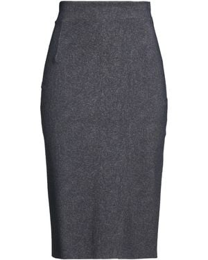 La Petite Robe Di Chiara Boni Charcoal Midi Skirt Polyamide, Elastane - Grey
