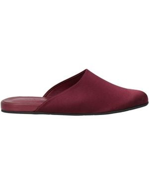 Ancient Greek Sandals Mules & Clogs Textile Fibres - Purple