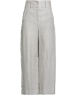 Peserico Easy Trousers Linen - Grey