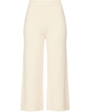 Kangra Ivory Pants Cashmere, Wool - White