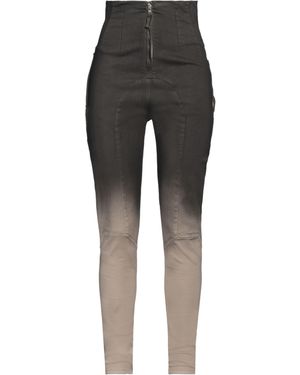 Rick Owens Charcoal Jeans Cotton, Elastomultiester, Rubber - Grey