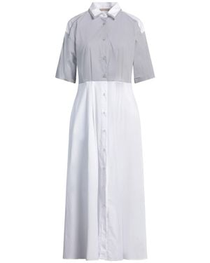 Purotatto Maxi Dress Cotton, Polyamide, Elastane - White