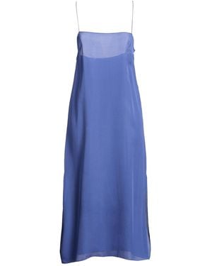 KHAITE Midi Dress Silk - Blue