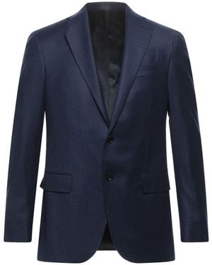 Caruso Midnight Blazer Wool, Cashmere - Blue