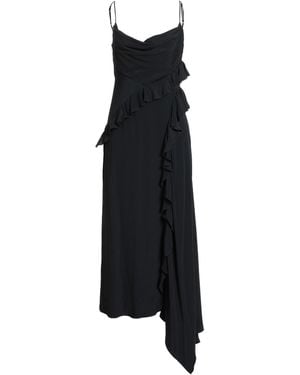 MSGM Maxi Dress Acetate, Silk - Black