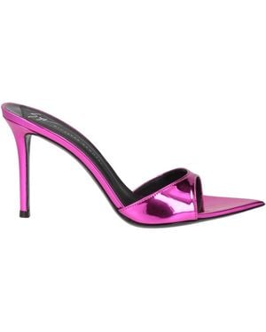 Giuseppe Zanotti Fuchsia Sandals Textile Fibers - Pink