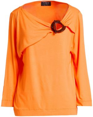 Clips Tricot Top Viscose, Elastane - Orange
