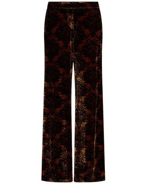 Siyu Camel Trousers Viscose, Silk - Brown