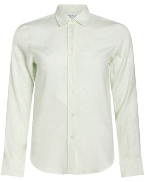 Amina Rubinacci Shirt Silk, Elastane - White
