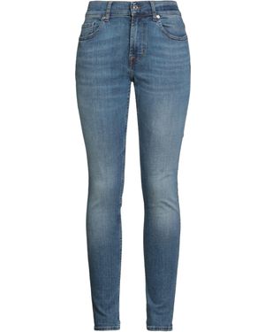 7 For All Mankind Jeans Cotton, Elastane - Blue