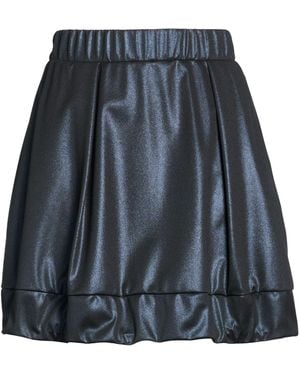 Herno Laminar Midnight Mini Skirt Polyester - Black