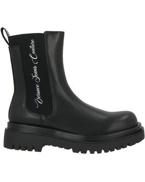 Versace Jeans Couture Botines De Caña Alta - Negro