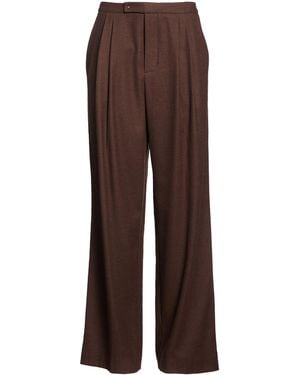 Vince Dark Trousers Wool, Polyester, Viscose, Elastane - Brown