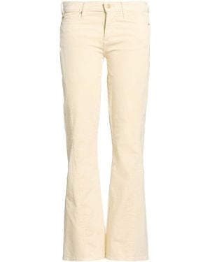 7 For All Mankind Cream Trousers Cotton, Modal, Polyester, Elastane - Natural