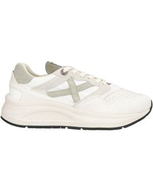 Munich Trainers Leather, Textile Fibres - White
