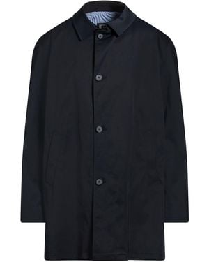 Bugatti Midnight Overcoat & Trench Coat Polyester, Cotton, Elastane - Blue