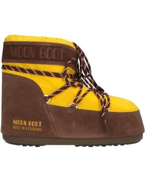 Moon Boot Boot Textile Fibers, Leather - Orange