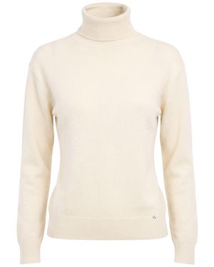 White Wise Turtlenecks - White