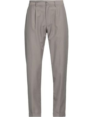 Cruna Khaki Pants Virgin Wool, Cotton, Polyamide, Elastane - Gray