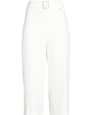 NUALY Pants Polyester, Elastane - White