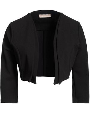 Rinascimento Shrug Polyester, Elastane - Black