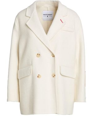 FRONT STREET 8 Cream Coat Wool - White