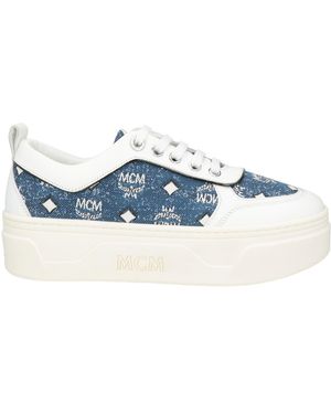 MCM Sneakers Leather, Textile Fibers - Blue
