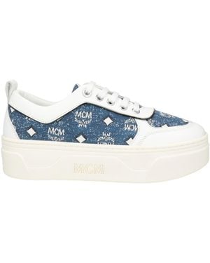 MCM Trainers Leather, Textile Fibres - Blue