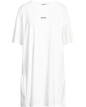Ice Play Mini Dress Cotton - White