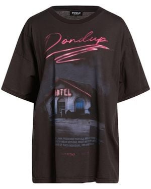 Dondup Charcoal T-Shirt Cotton - Black