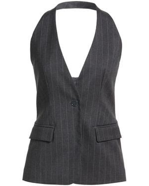 ViCOLO Charcoal Top Polyester, Viscose, Elastane - Black