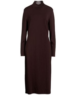 Weekend by Maxmara Midi Dress Acrylic, Wool, Polyamide, Elastane - Red