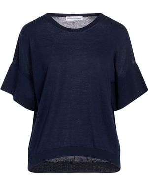 Tabaroni Cashmere Sweater Pla - Blue