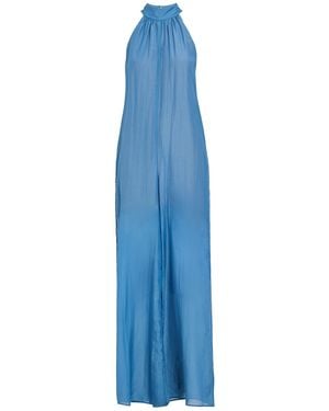 Semicouture Jumpsuit Cotton, Silk - Blue