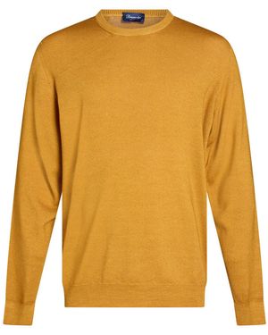 Drumohr Marigold Sweater Merino Wool - Yellow
