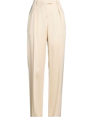 Tom Ford Trousers Silk, Virgin Wool - Natural
