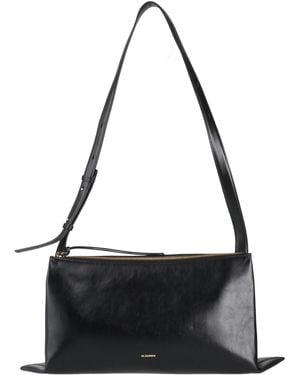 Jil Sander Shoulder Bag Cow Leather - Black