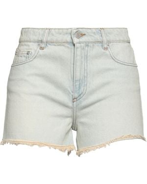 Ami Paris Denim Shorts - Grey