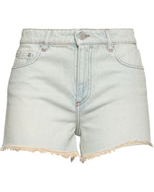 Ami Paris Denim Shorts - Grey