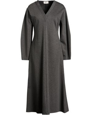 ViCOLO Charcoal Midi Dress Viscose, Polyamide, Elastane - Black