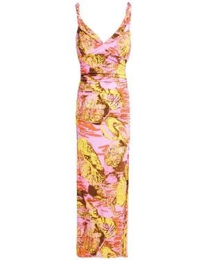 Pinko Maxi Dress Viscose, Elastane - White