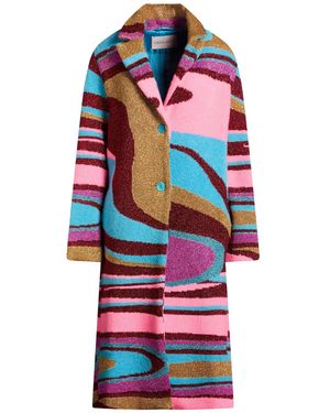 Circus Hotel Coat Polyester, Polyamide, Wool, Alpaca Wool, Elastane - White